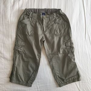 GAP Cropped Green Cargo Pants | girls 12